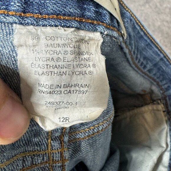 Gap Jeans Womens Size 12 Bootcut Flare Long and Lean Distressed Mid Rise Stretch - Picture 3 of 13